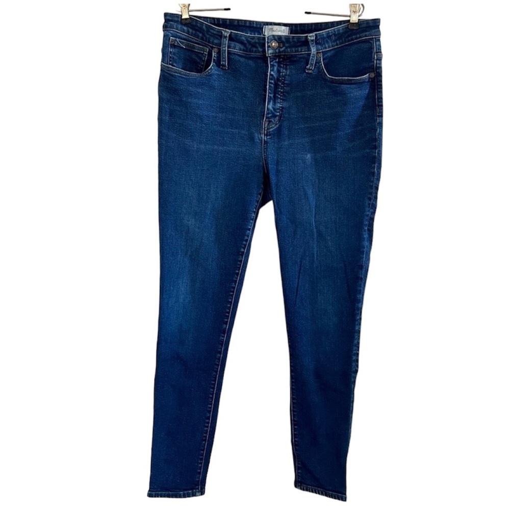 Madewell Women's Skinny Jeans - Dark Blue